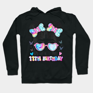 Bruh Its My 11Th Birthday Retro 11 Year Old Birthday Girl Hoodie